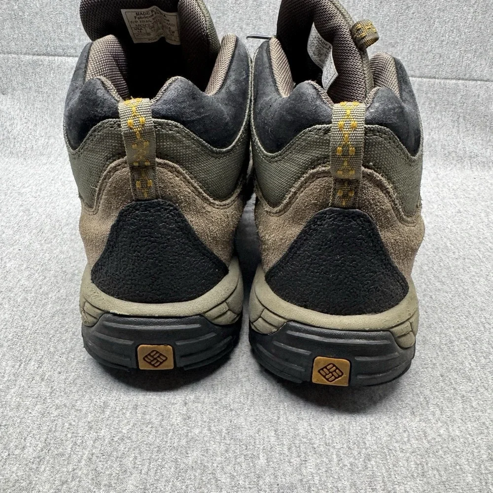 Columbia Boots Mens 14 Trail Meister Mid Brown Omni Grip Hiking Waterproof Woods